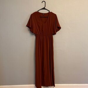 SHEIN Rust Maxi Dress